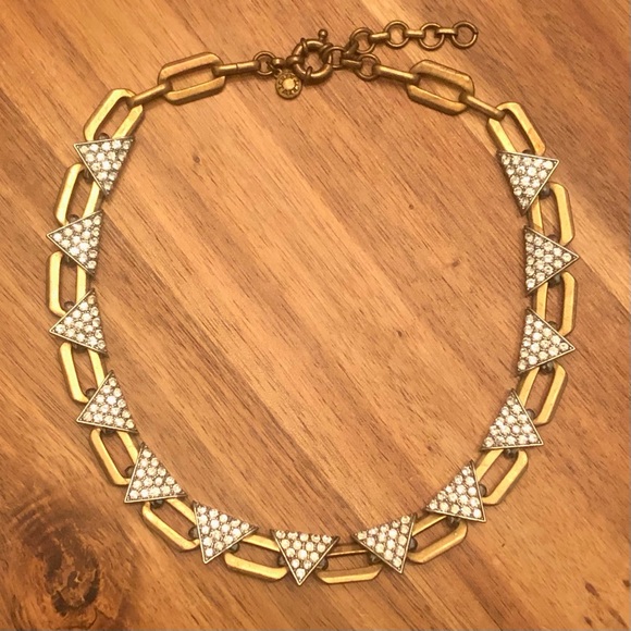 J.Crew | Pave Link Collar Necklace | 15 1/2” Adjustable - Picture 1 of 3